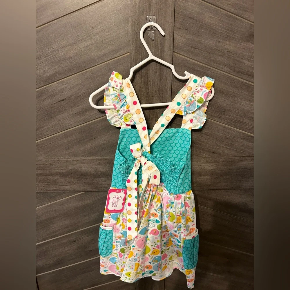 Ricrac & Ruffles dress 5T - Picture 2 of 2